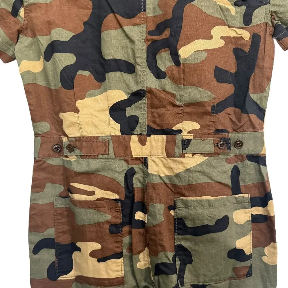 NWT OUTERKNOWN Army Green Camo S.E.A. Jumpsuit One Piece Size Small MSRP $228